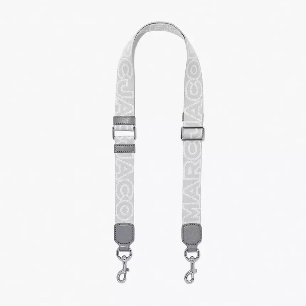Marc Jacobs The Thin Outline Logo Webbing Strap